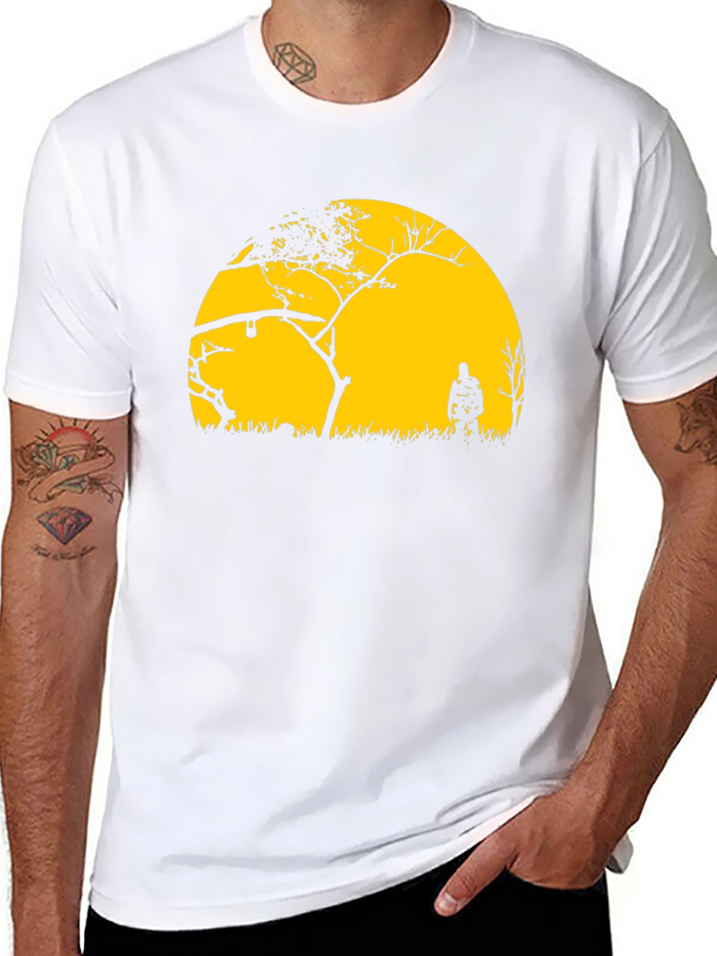 Silhouette Sunset Graphic T-Shirt