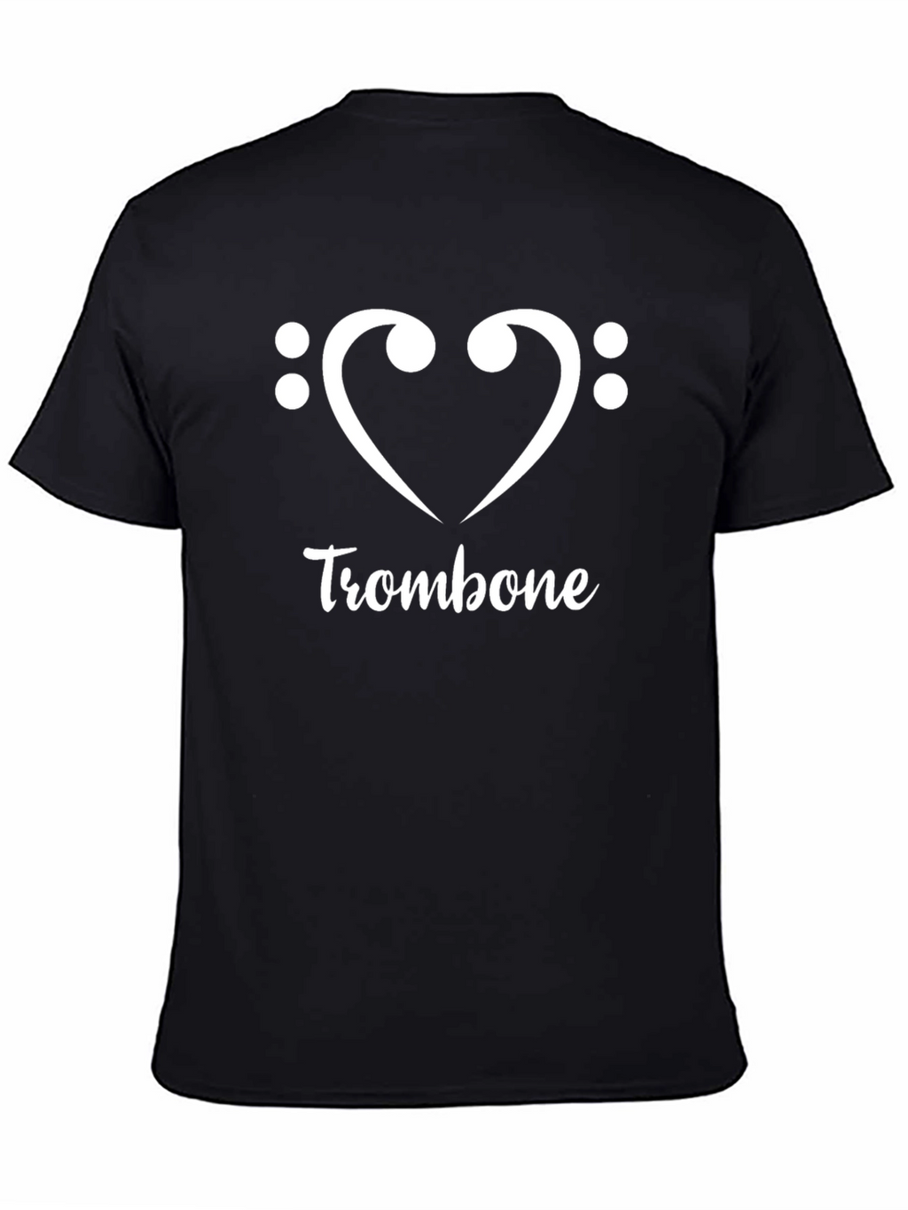 Trombone Heart Graphic Tee - Music Lover T-Shirt