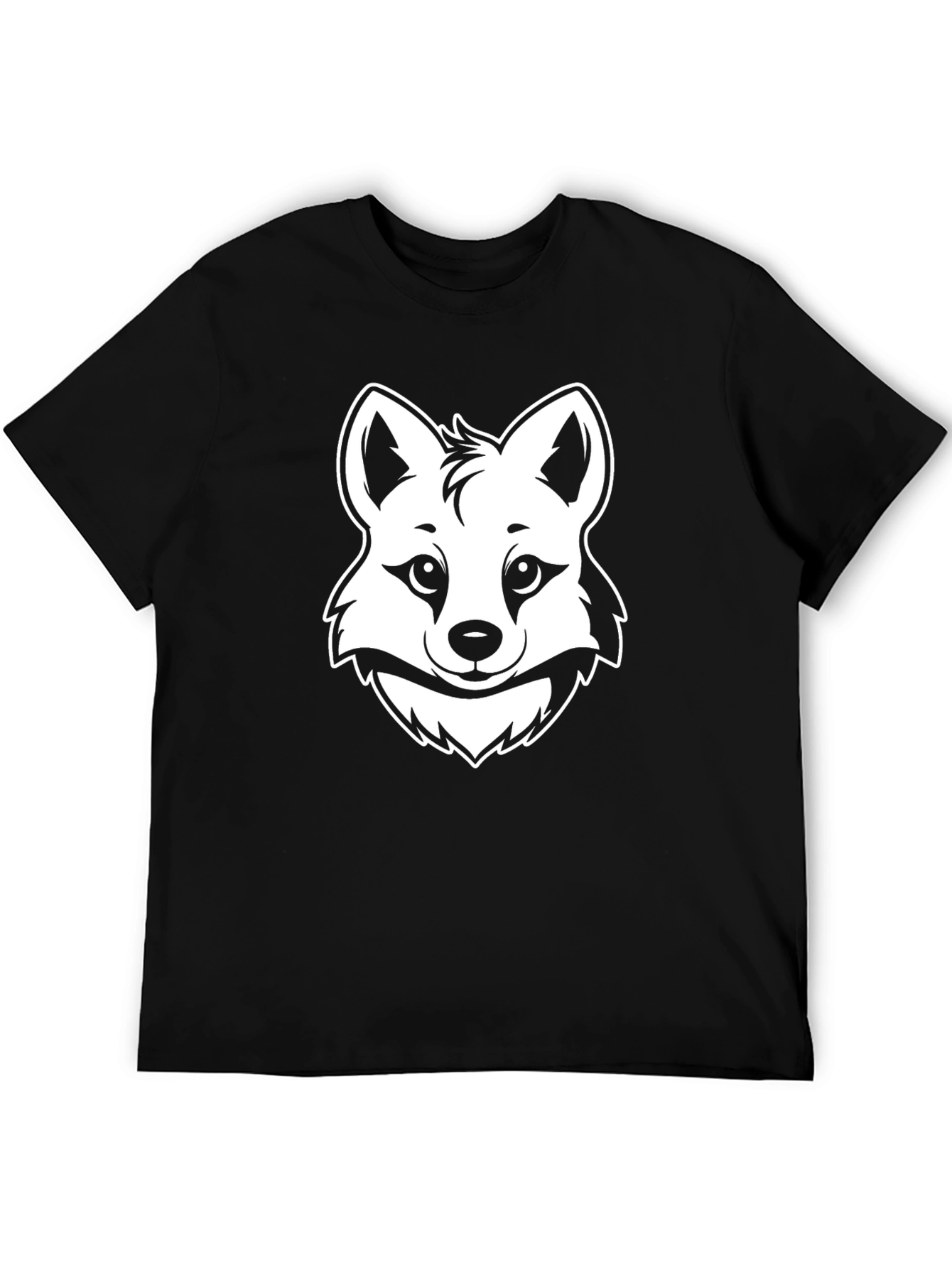 Fox Graphic Tee - Black Unisex T-Shirt