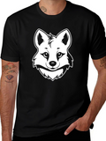 Fox Graphic Tee - Black Unisex T-Shirt