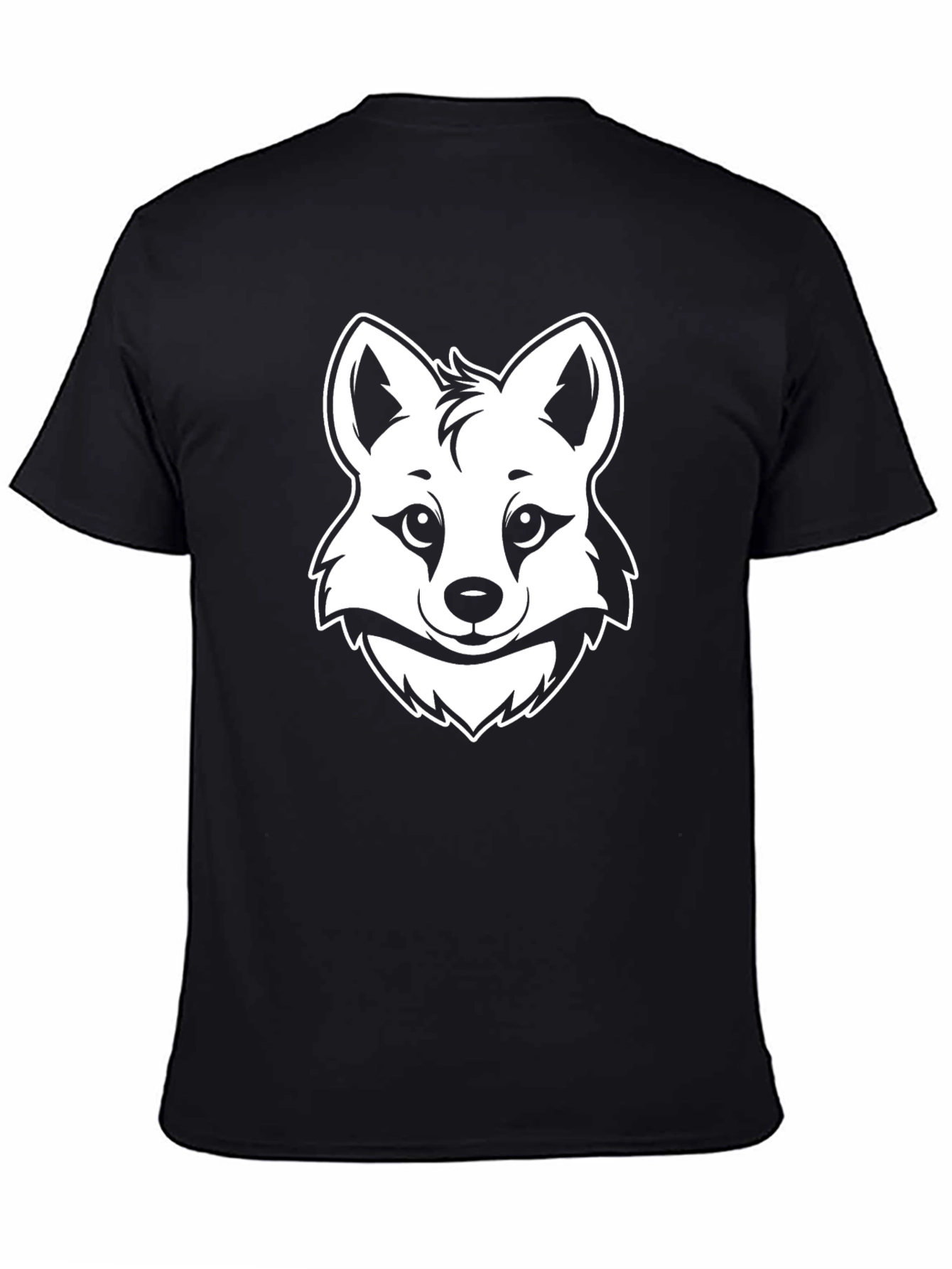 Fox Graphic Tee - Black Unisex T-Shirt