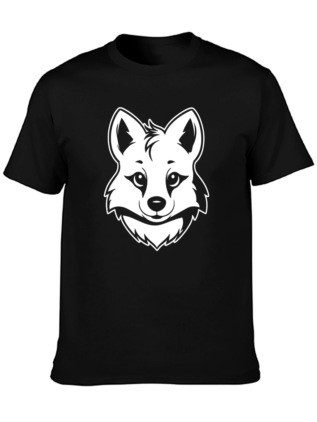 Fox Graphic Tee - Black Unisex T-Shirt