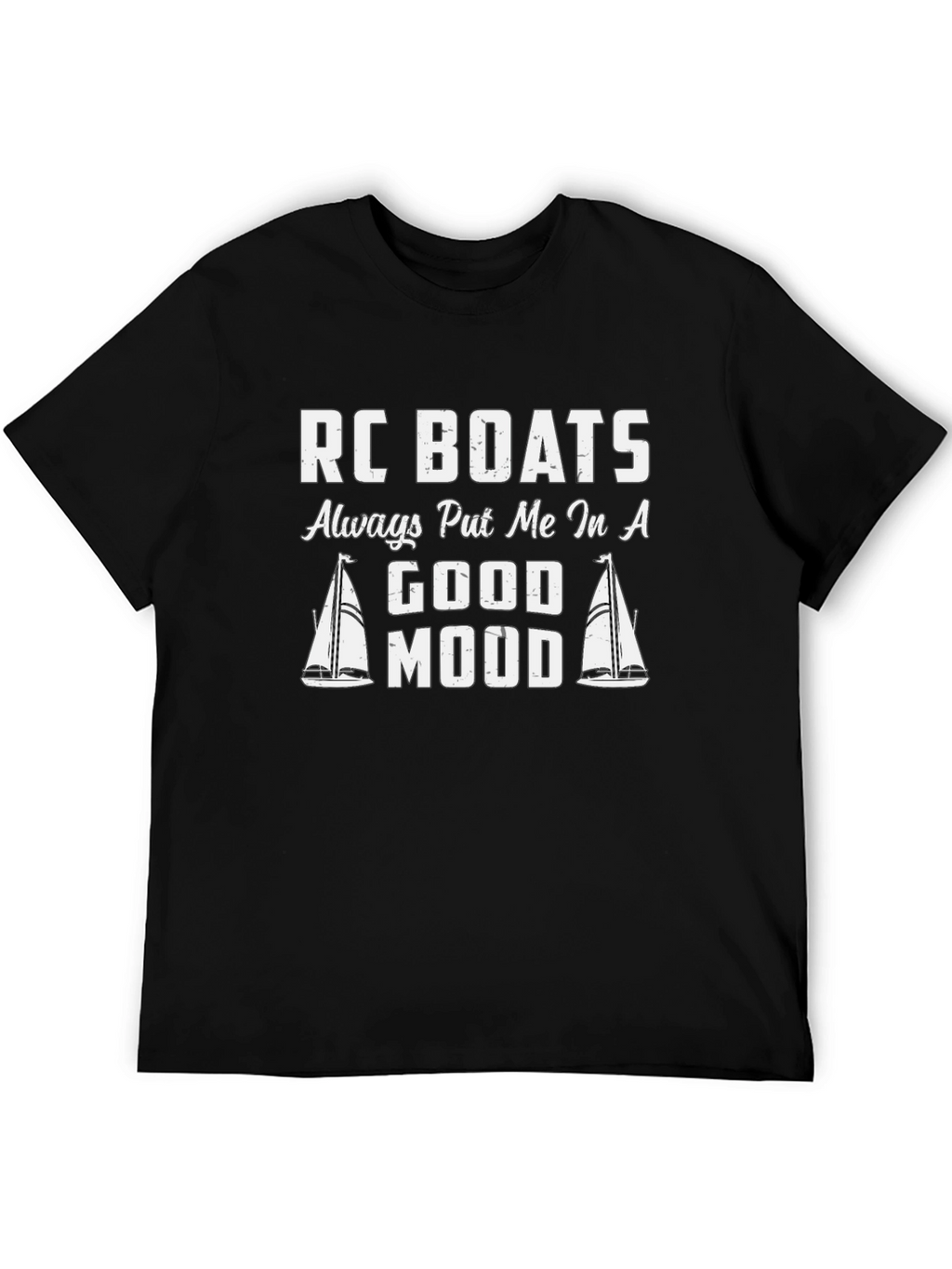 RC Boats Good Mood T-Shirt Black Unisex