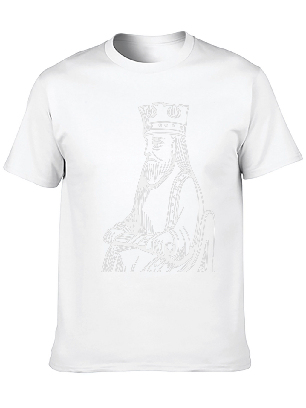 King Graphic T-Shirt - Black Cotton Tee