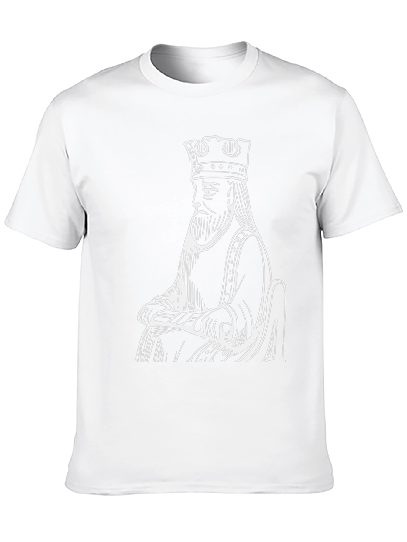 King Graphic T-Shirt - Black Cotton Tee