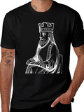 King Graphic T-Shirt - Black Cotton Tee