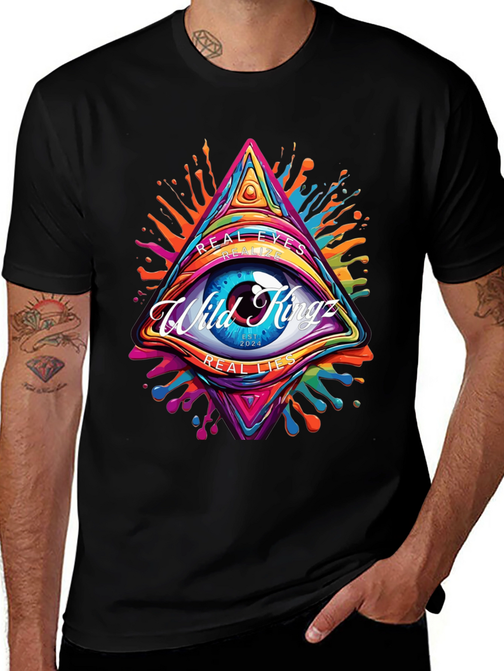 Wild Kingz Eye Graphic T-Shirt