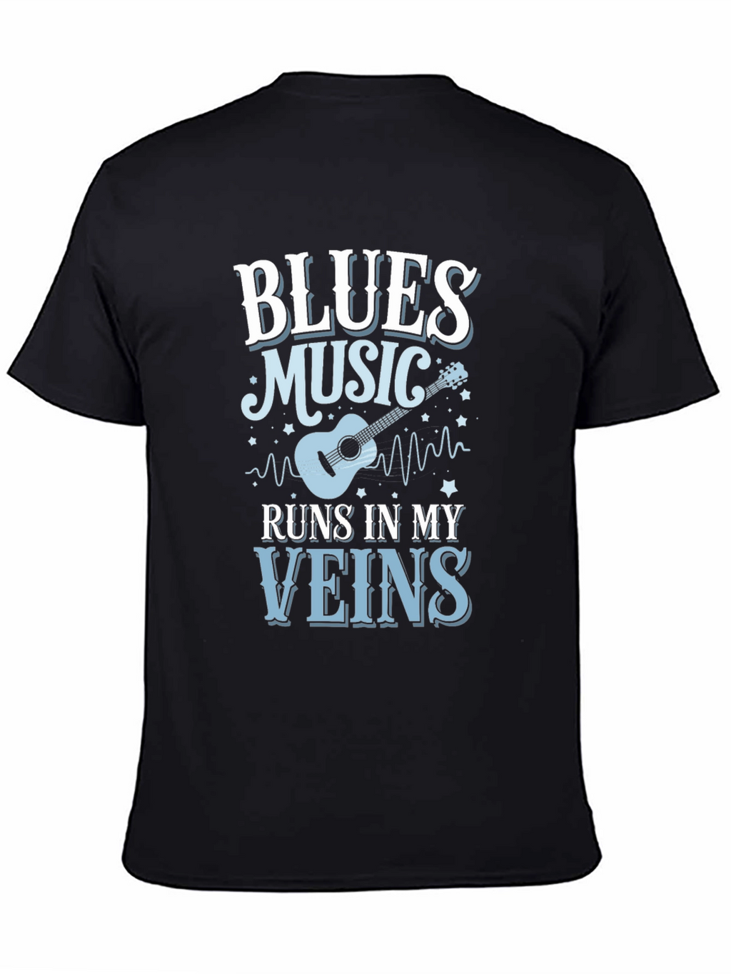 Blues Music Runs In My Veins T-Shirt