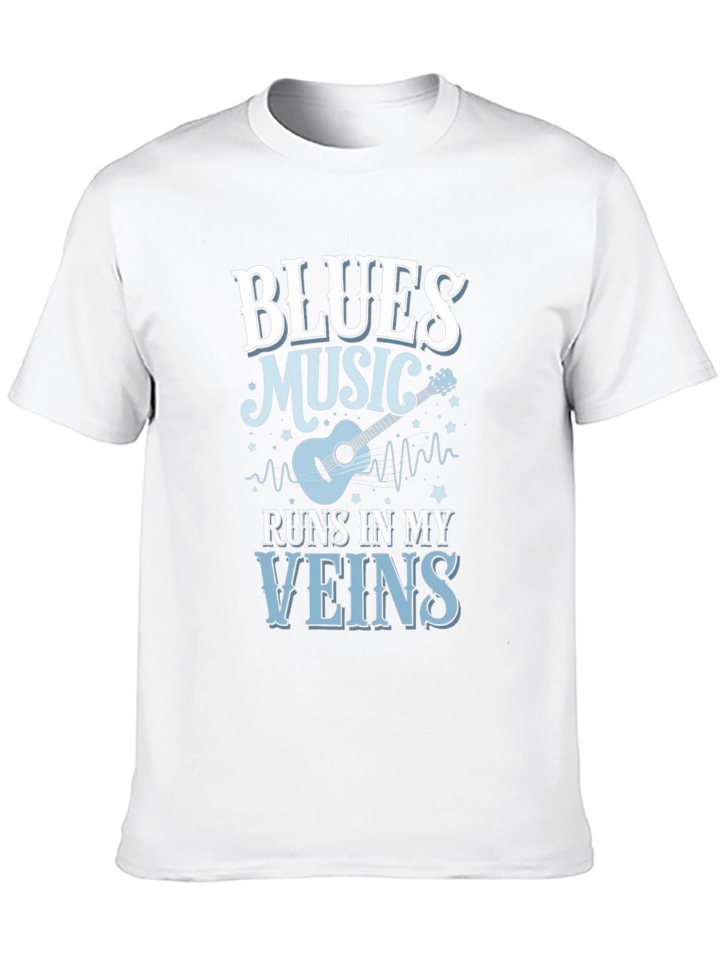 Blues Music Runs In My Veins T-Shirt