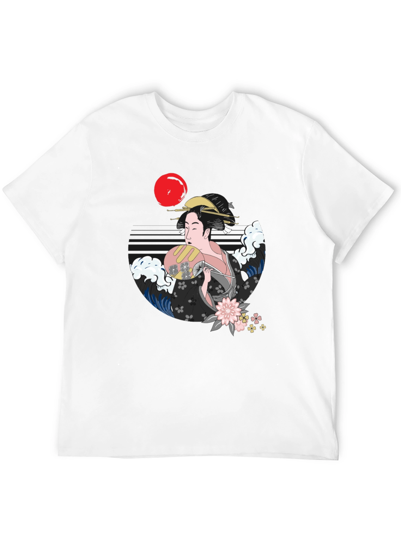 Geisha Graphic Black T-Shirt