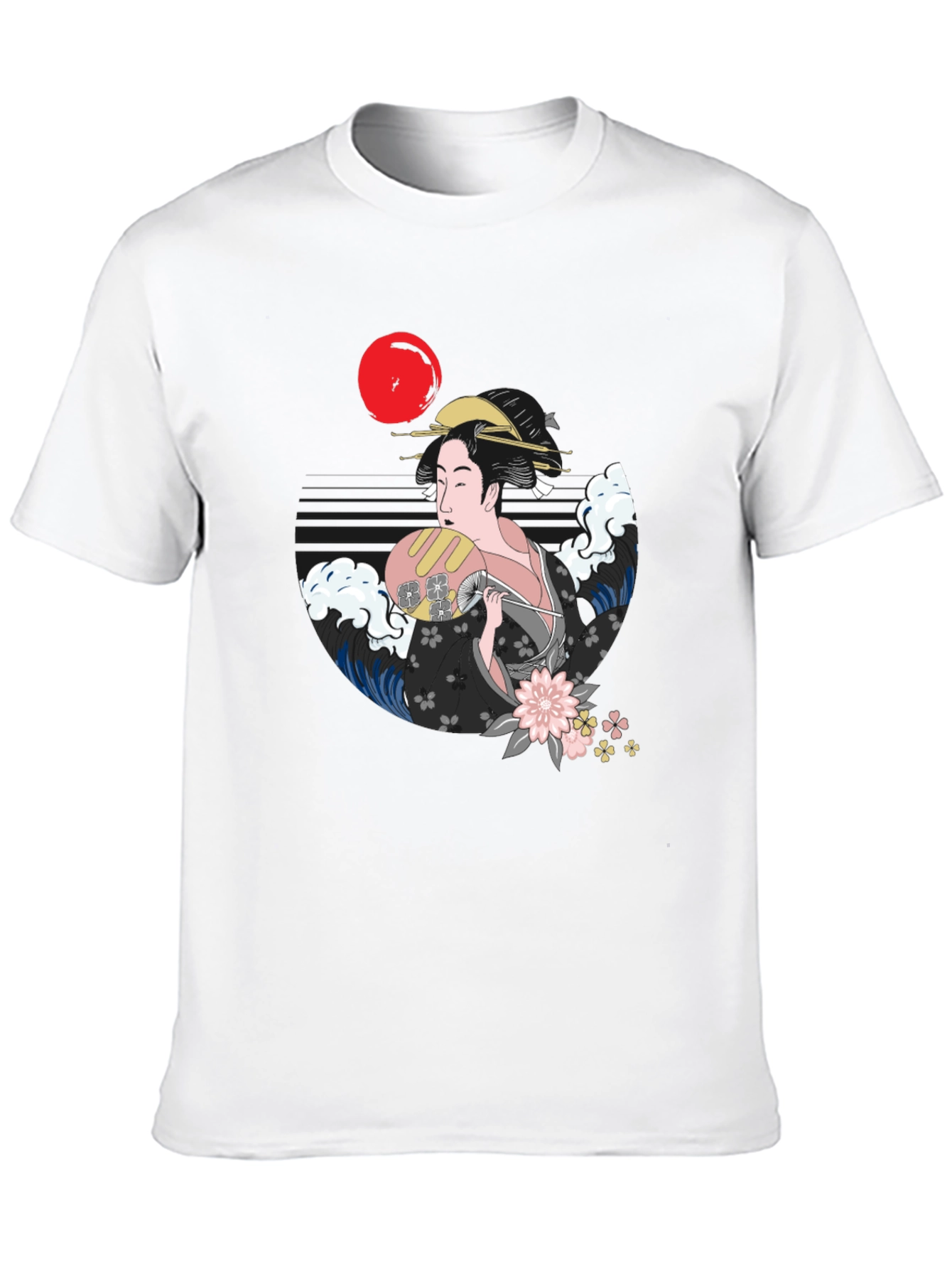 Geisha Graphic Black T-Shirt