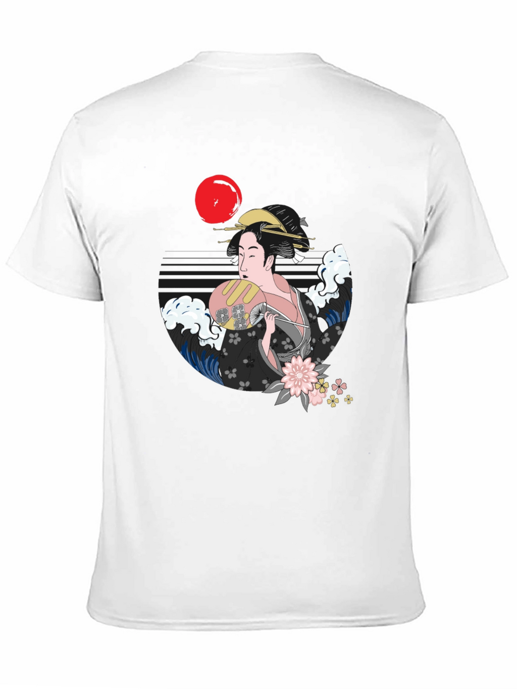 Geisha Graphic Black T-Shirt