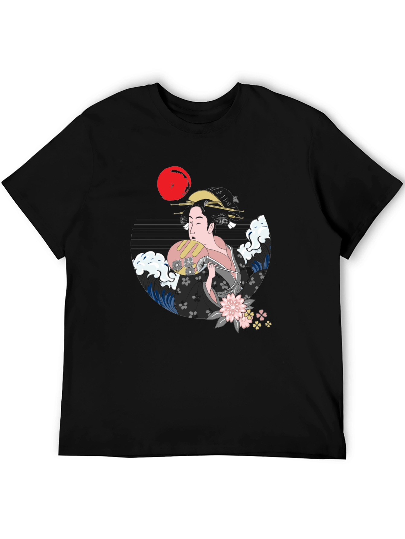 Geisha Graphic Black T-Shirt
