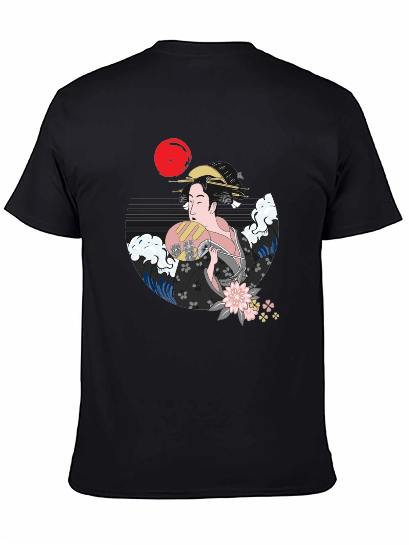 Geisha Graphic Black T-Shirt