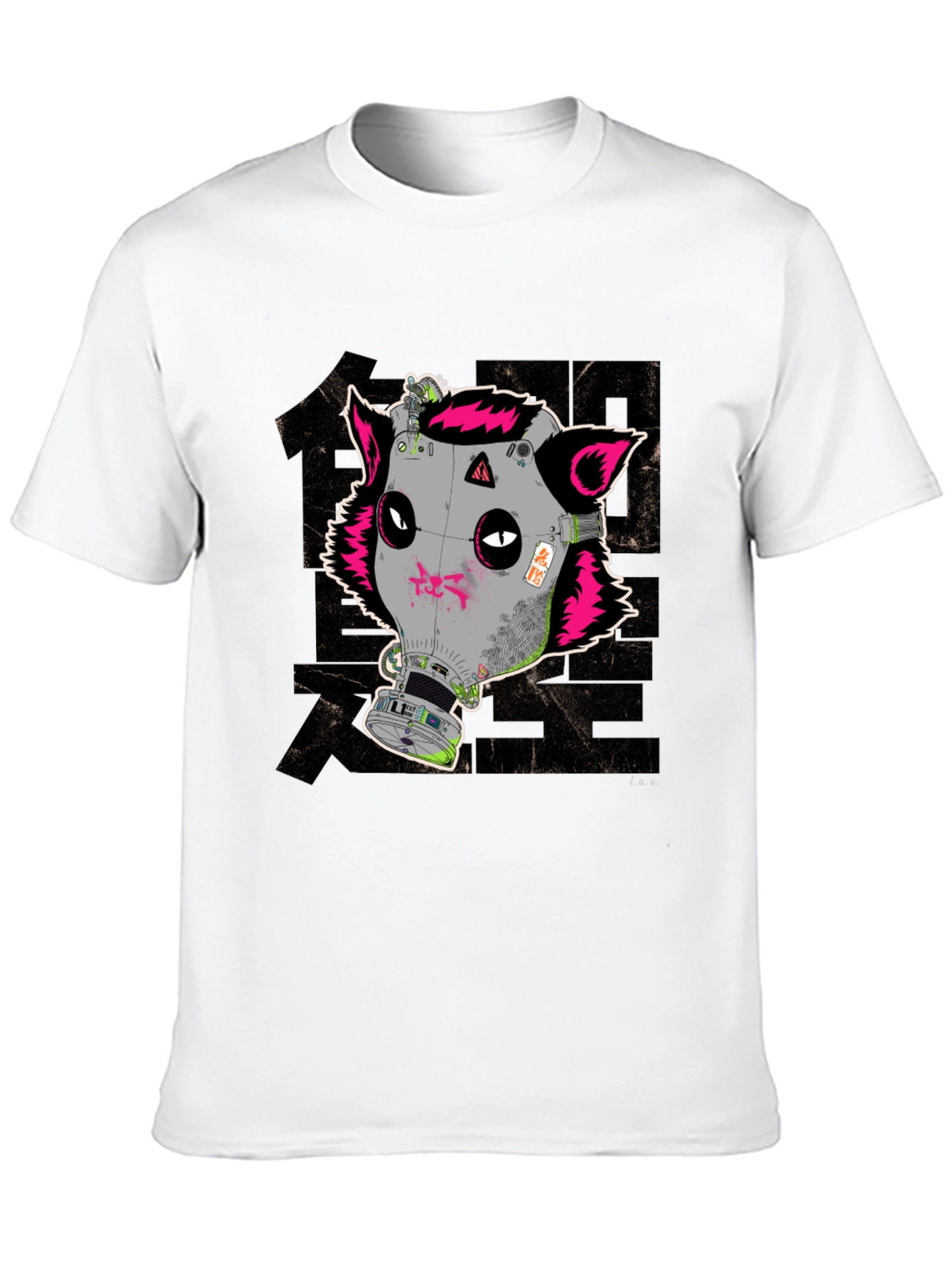 Cyberpunk Gas Mask Fox Graphic T-Shirt