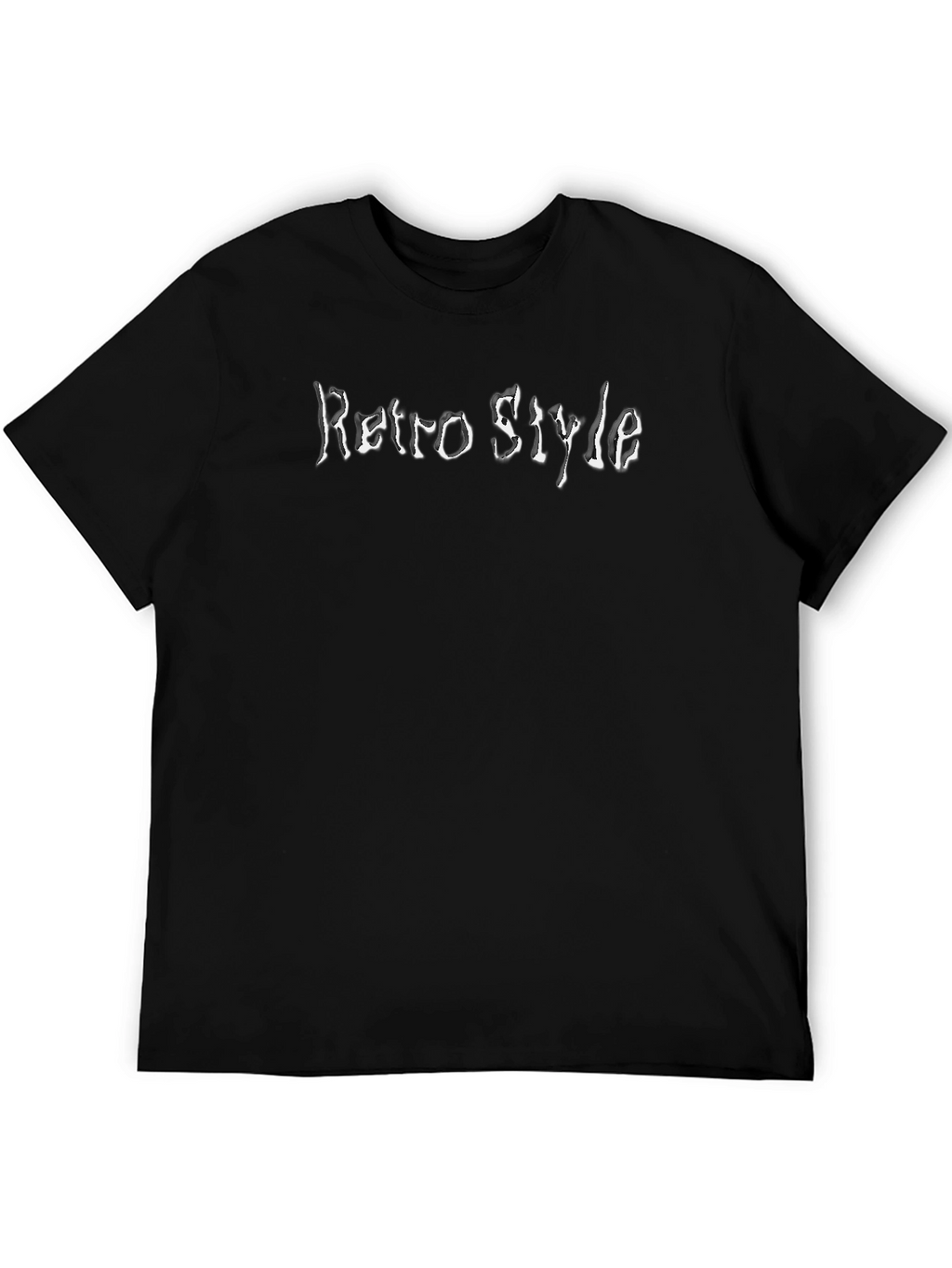 Retro Style Graphic Black T-Shirt