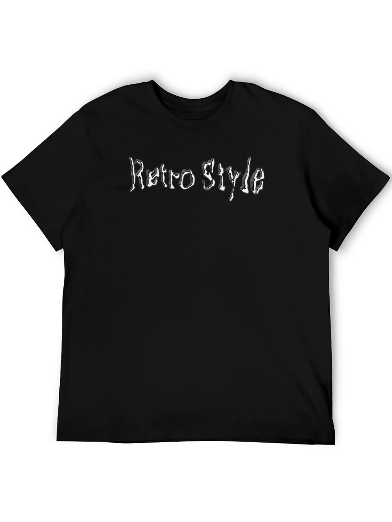 Retro Style Graphic Black T-Shirt