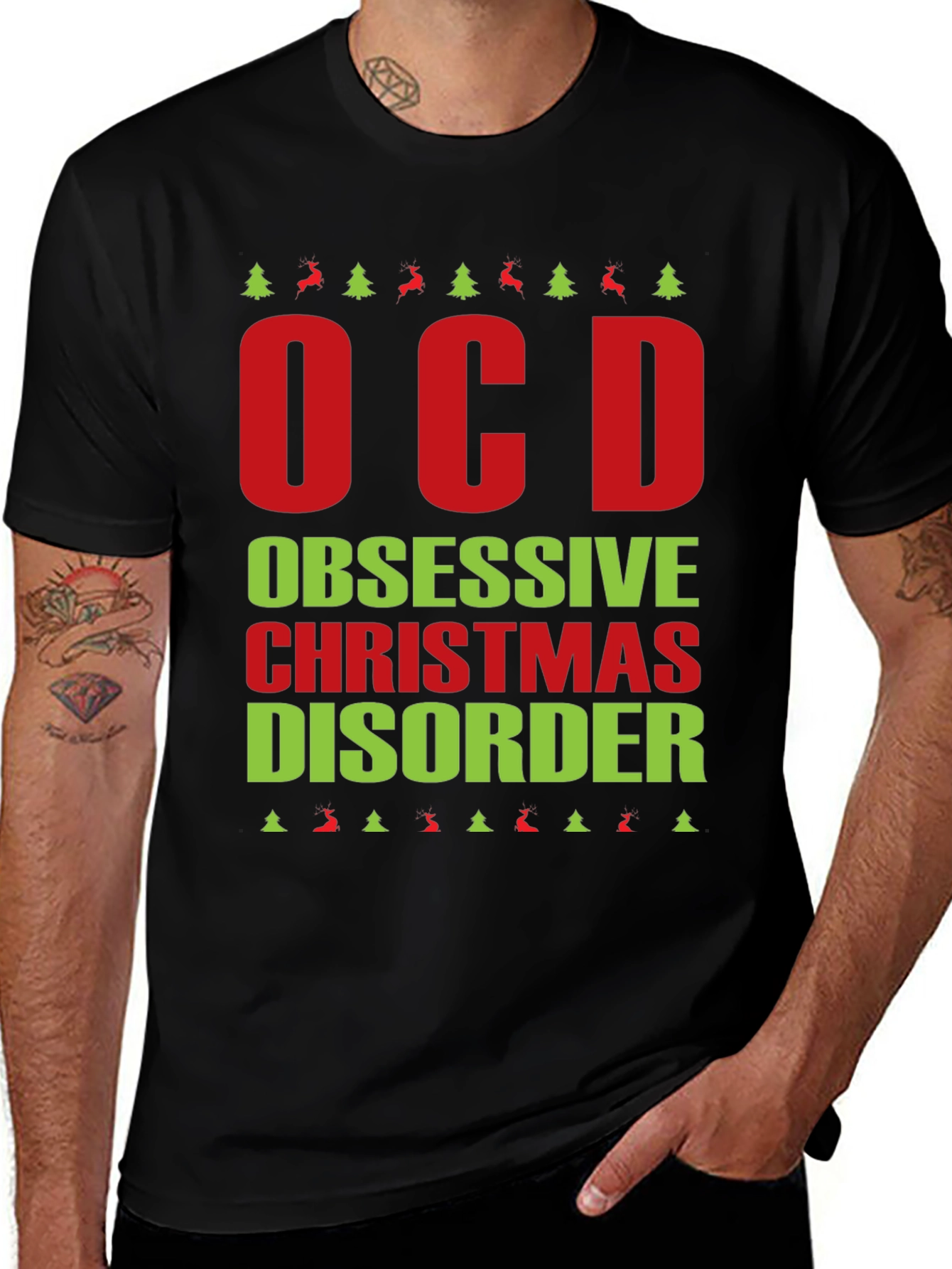 OCD Obsessive Christmas Disorder T-Shirt