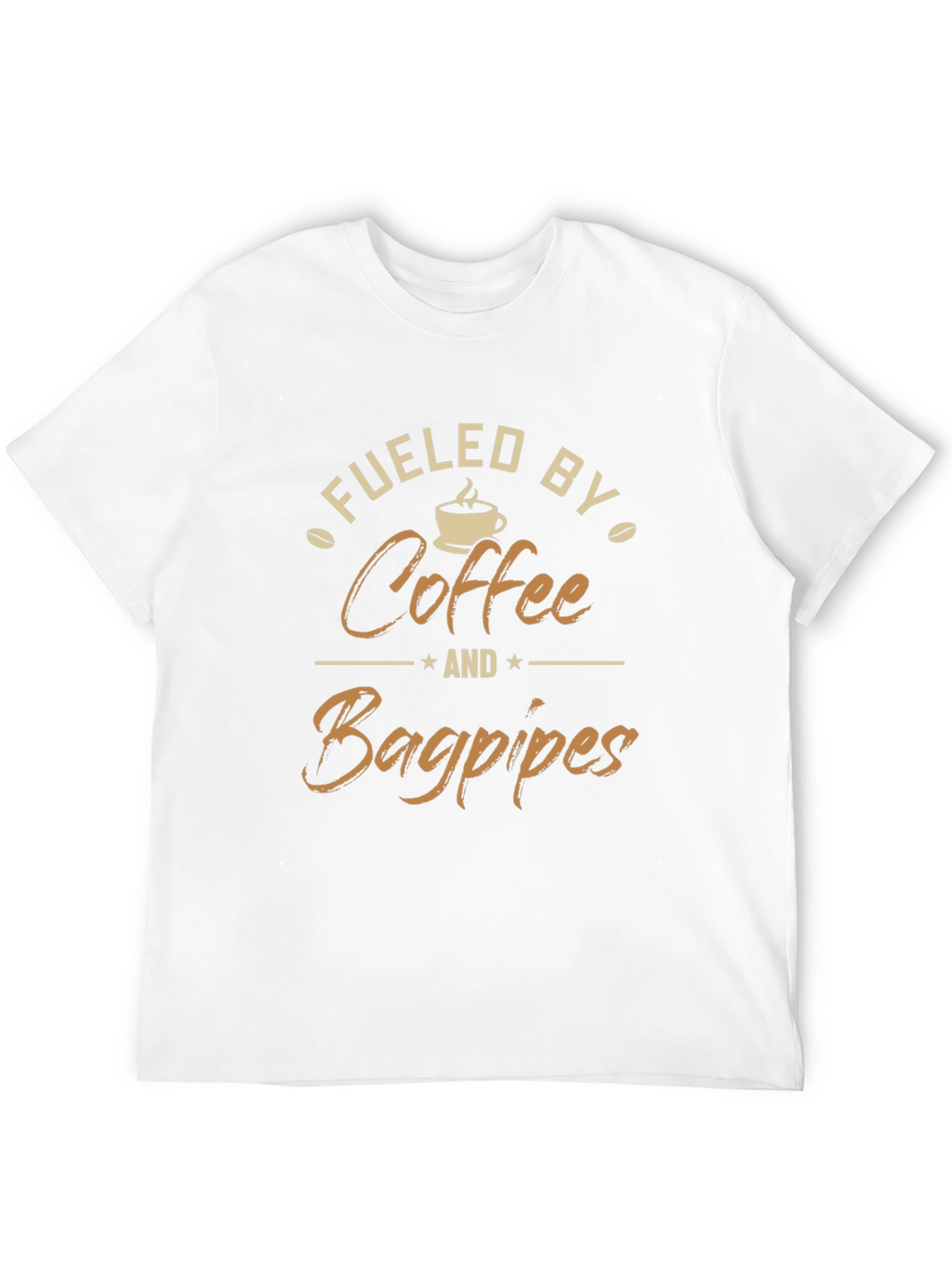 Fueled By Coffee & Bagpipes Graphic T-Shirt