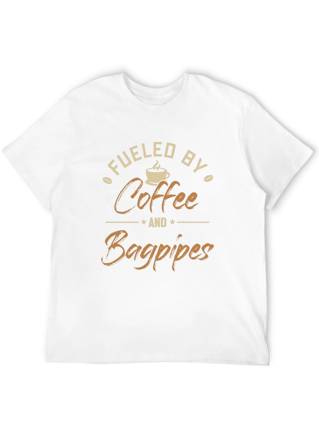 Fueled By Coffee & Bagpipes Graphic T-Shirt