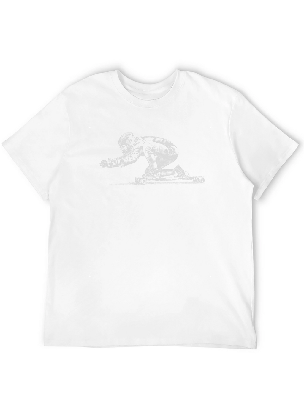 Black T-Shirt with Longboarder Graphic