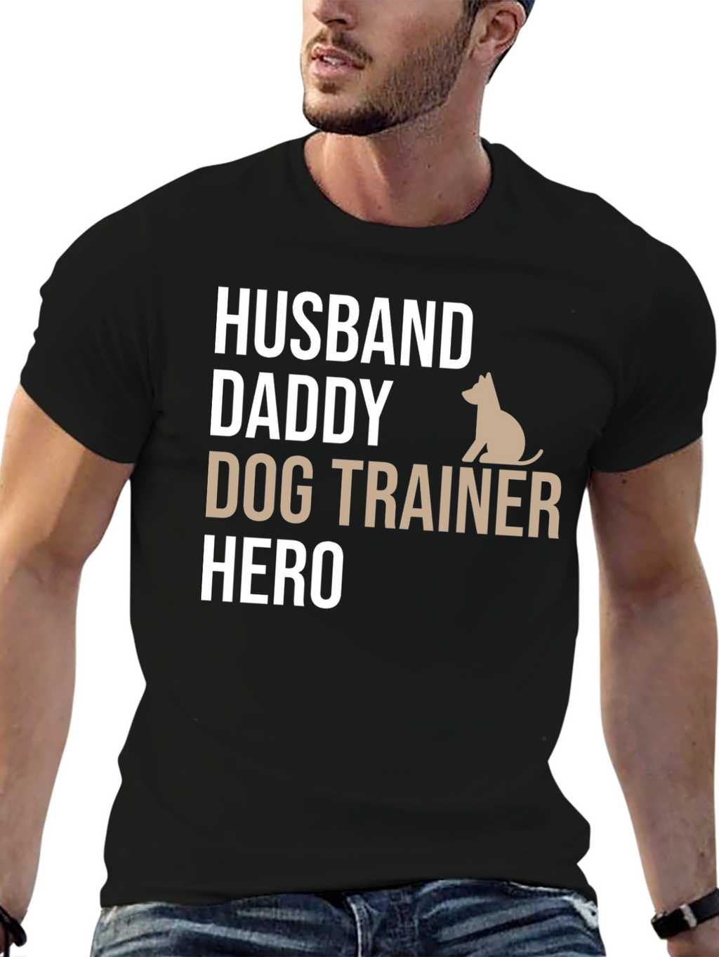 Husband Daddy Dog Trainer Hero T-Shirt