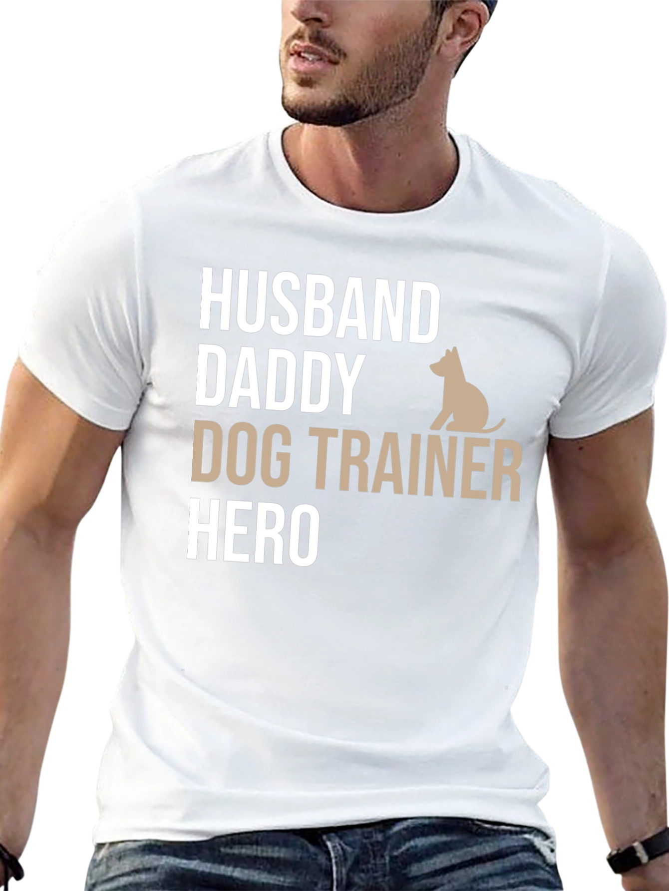 Husband Daddy Dog Trainer Hero T-Shirt