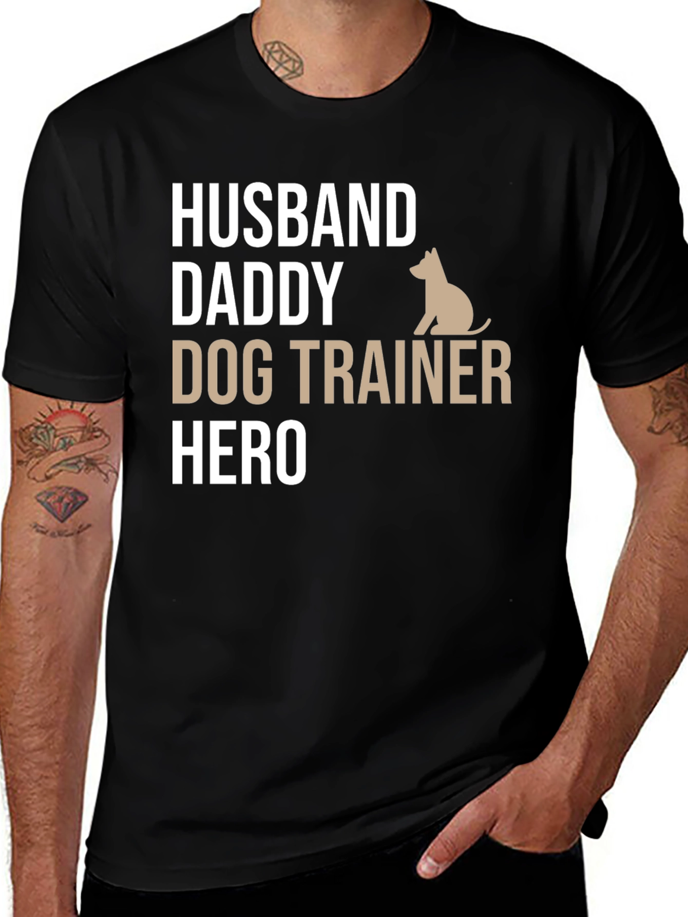 Husband Daddy Dog Trainer Hero T-Shirt