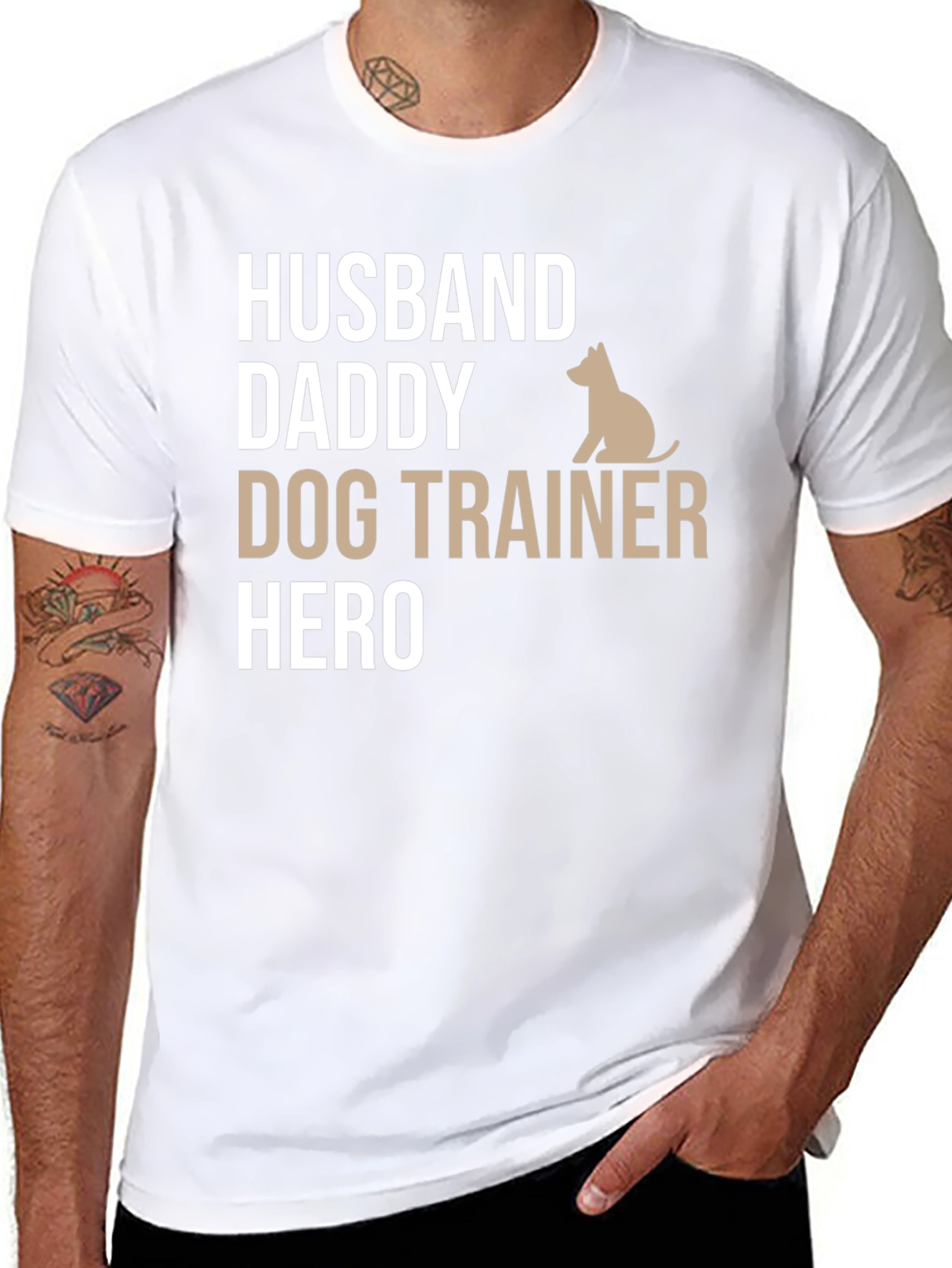 Husband Daddy Dog Trainer Hero T-Shirt