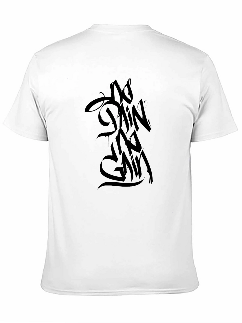 Black No Pain No Gain Graphic T-Shirt