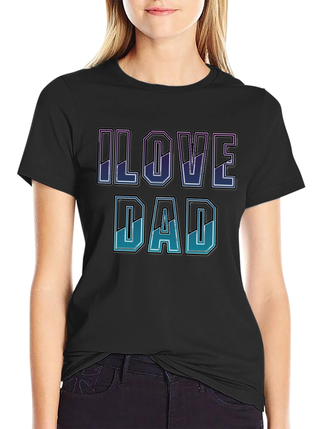 I Love Dad T-Shirt - Stylish Fathers Day Gift