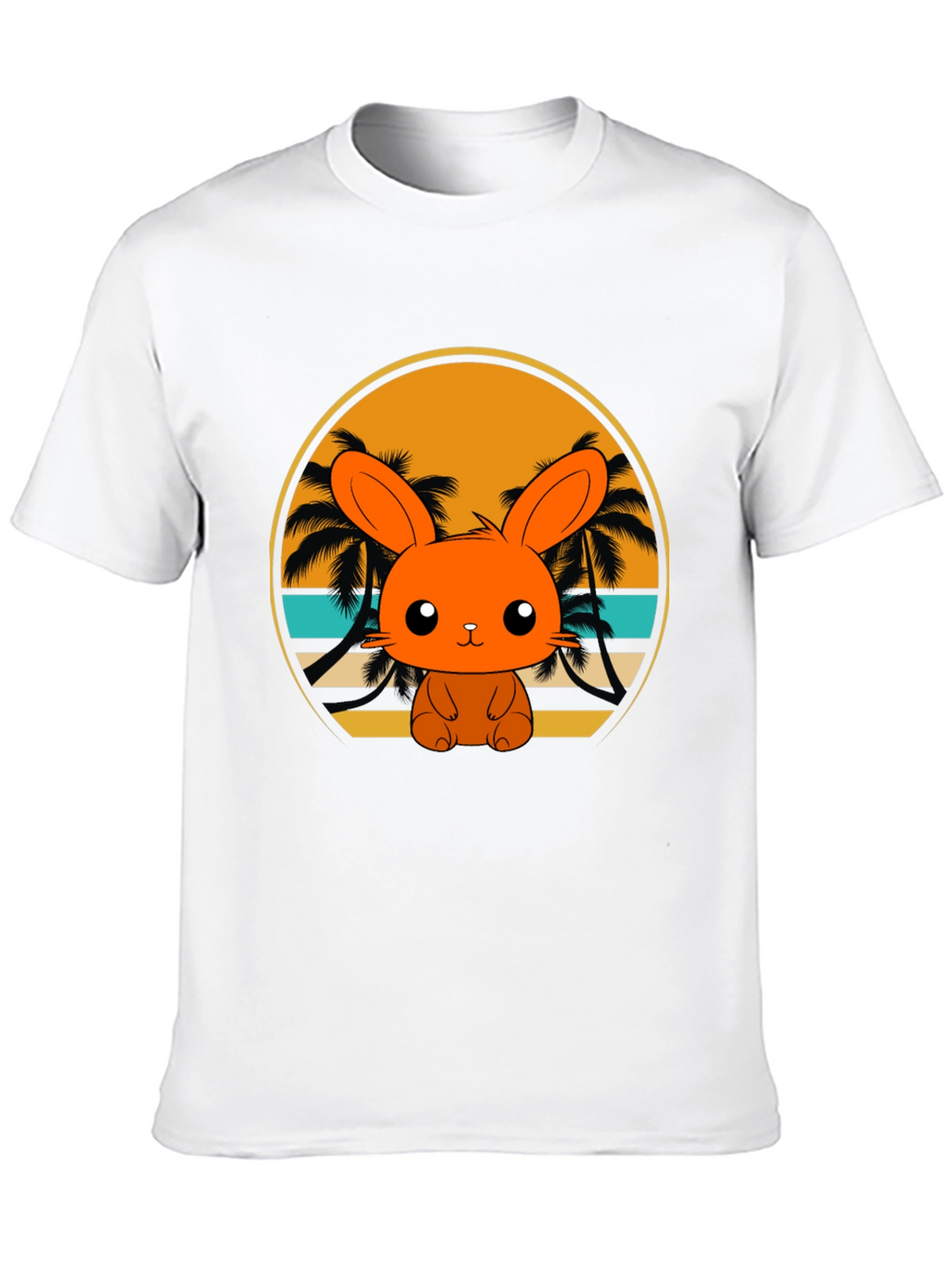 Bunny Beach T-Shirt: Cute Summer Vibes