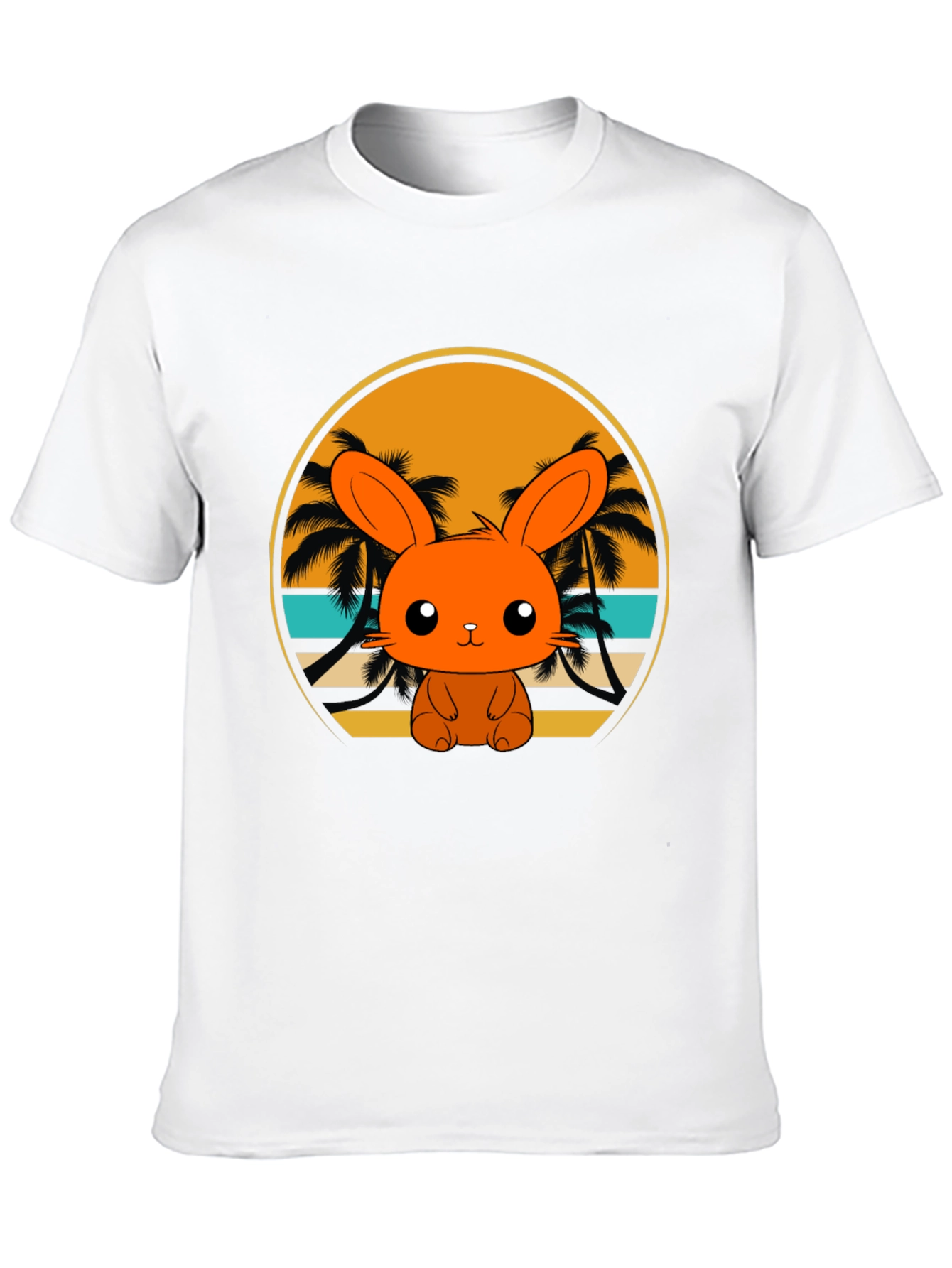 Bunny Beach T-Shirt: Cute Summer Vibes