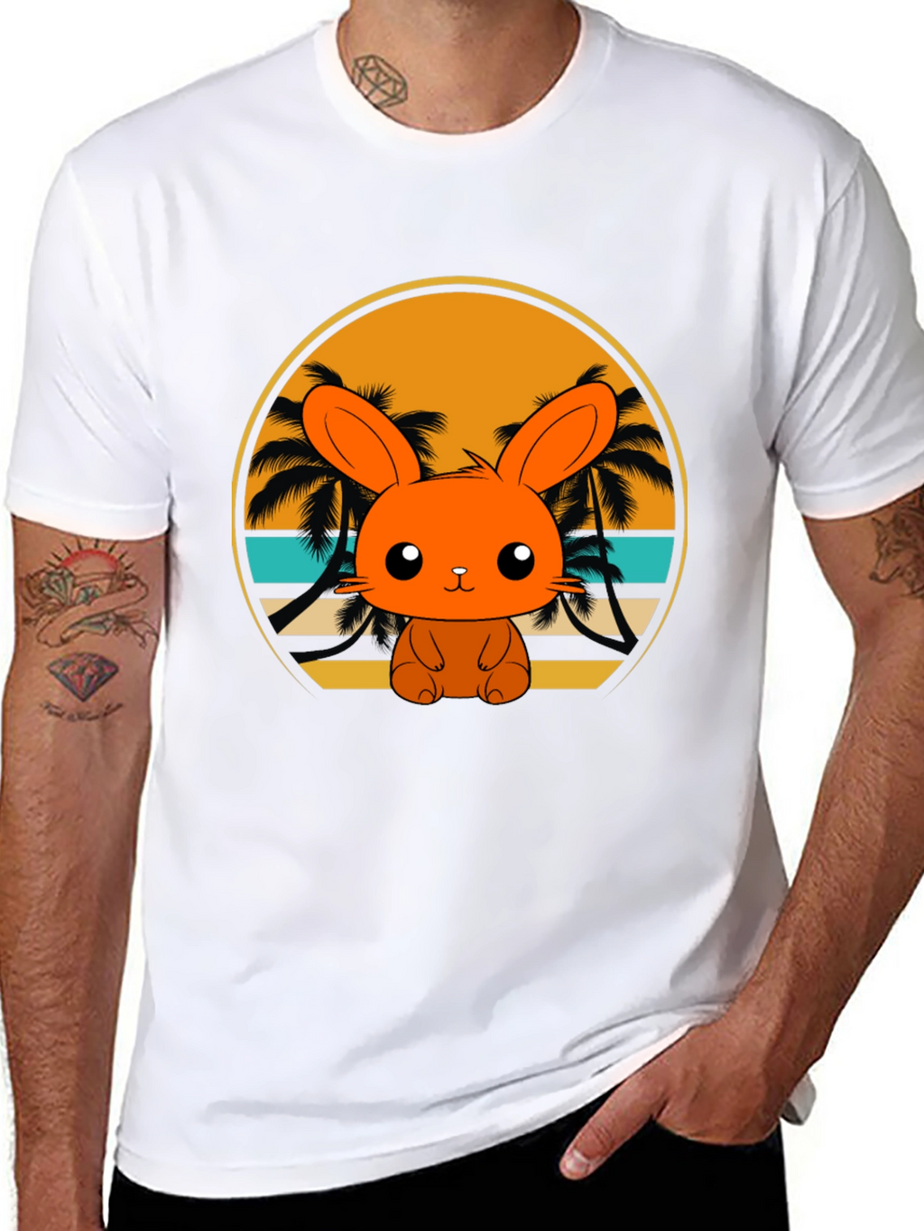 Bunny Beach T-Shirt: Cute Summer Vibes