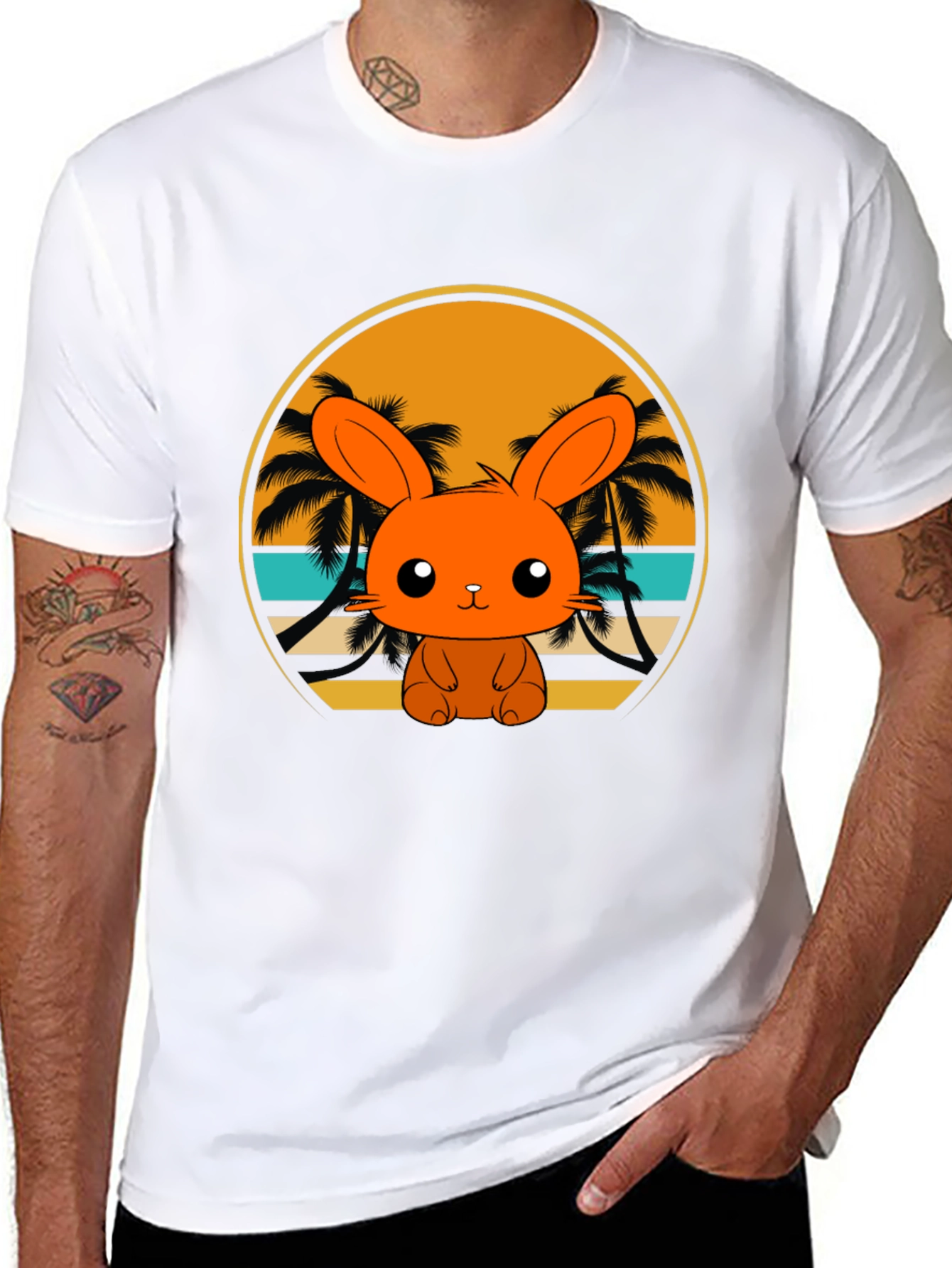 Bunny Beach T-Shirt: Cute Summer Vibes