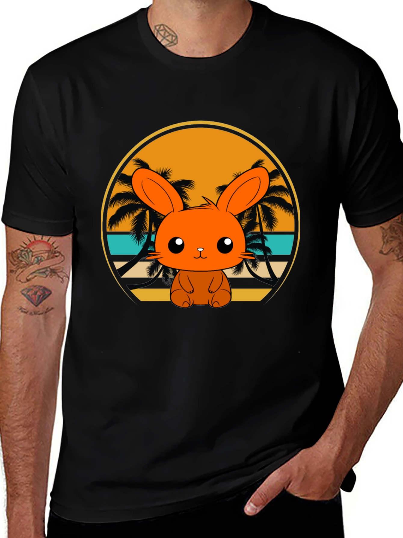 Bunny Beach T-Shirt: Cute Summer Vibes