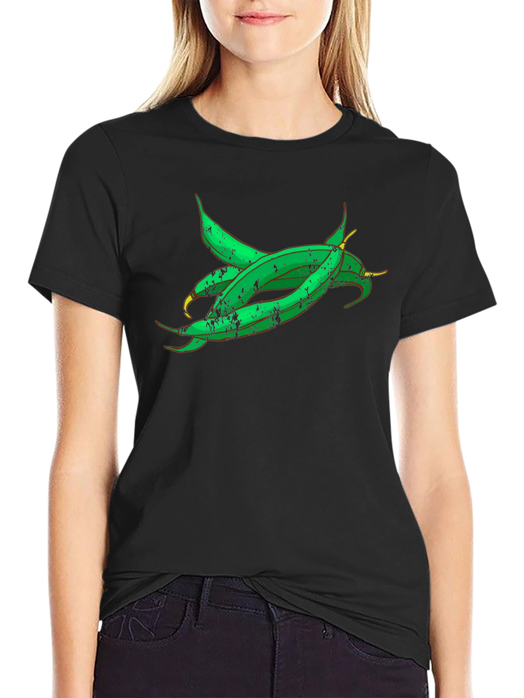 Green Beans Graphic Tee - Fresh Vegetable Shirt