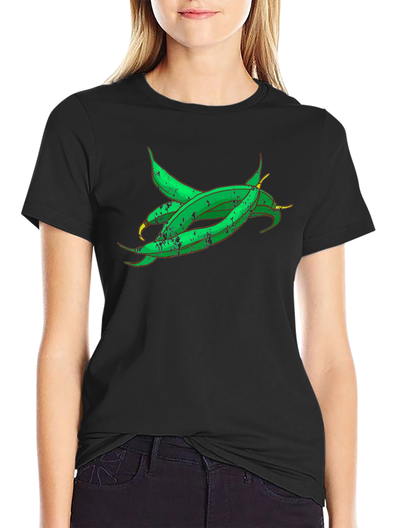 Green Beans Graphic Tee - Fresh Vegetable Shirt