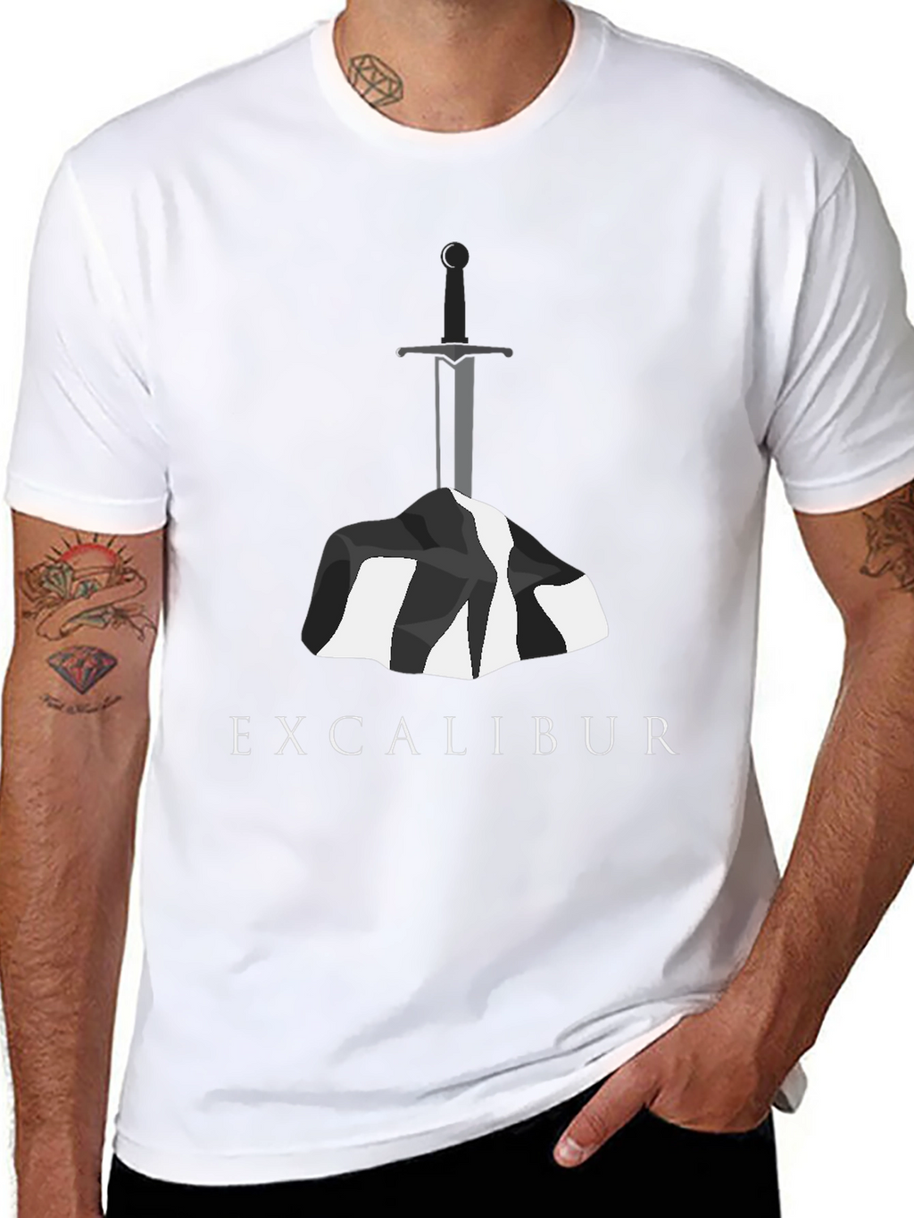 Excalibur Sword in Stone T-Shirt