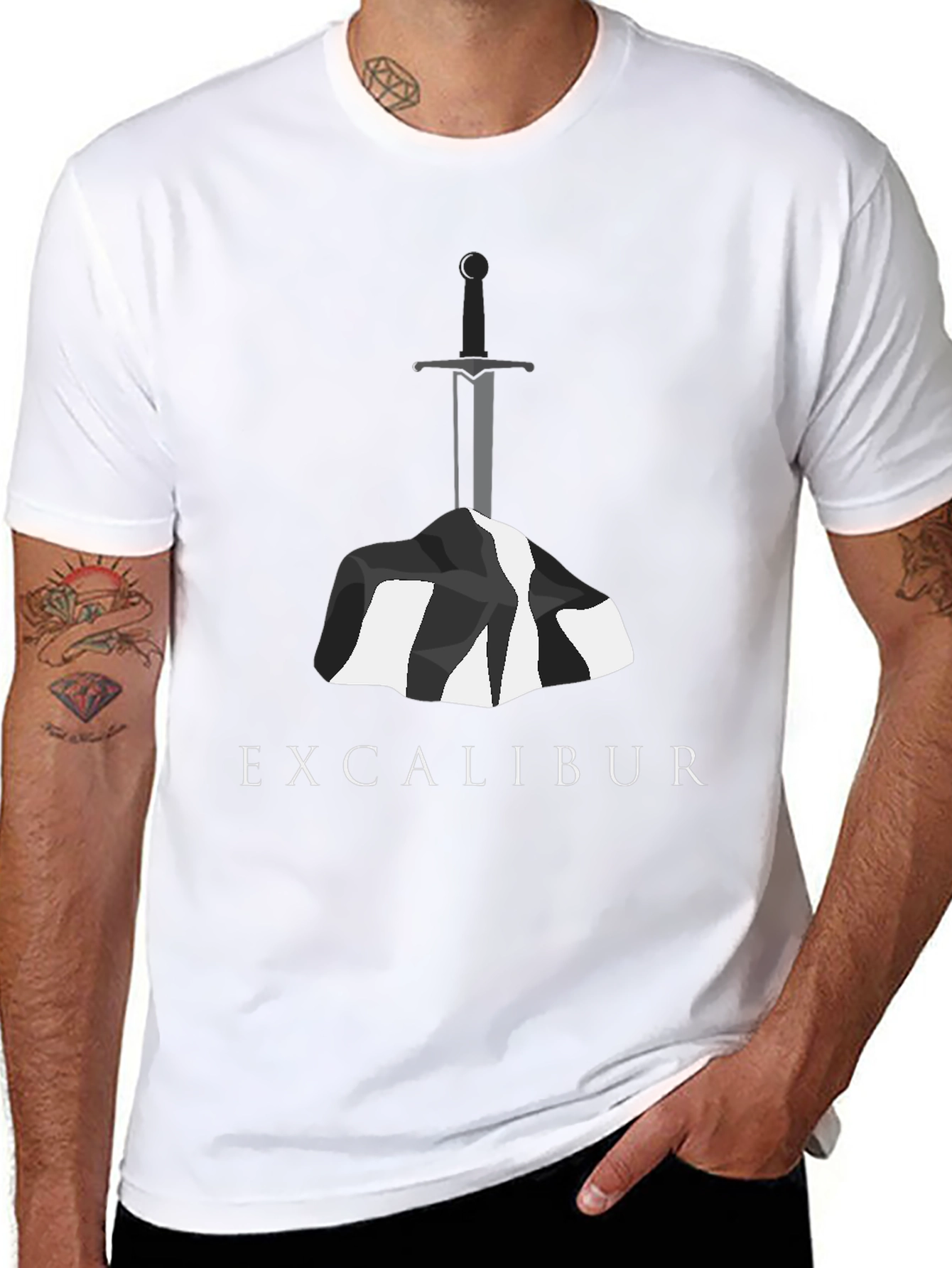 Excalibur Sword in Stone T-Shirt