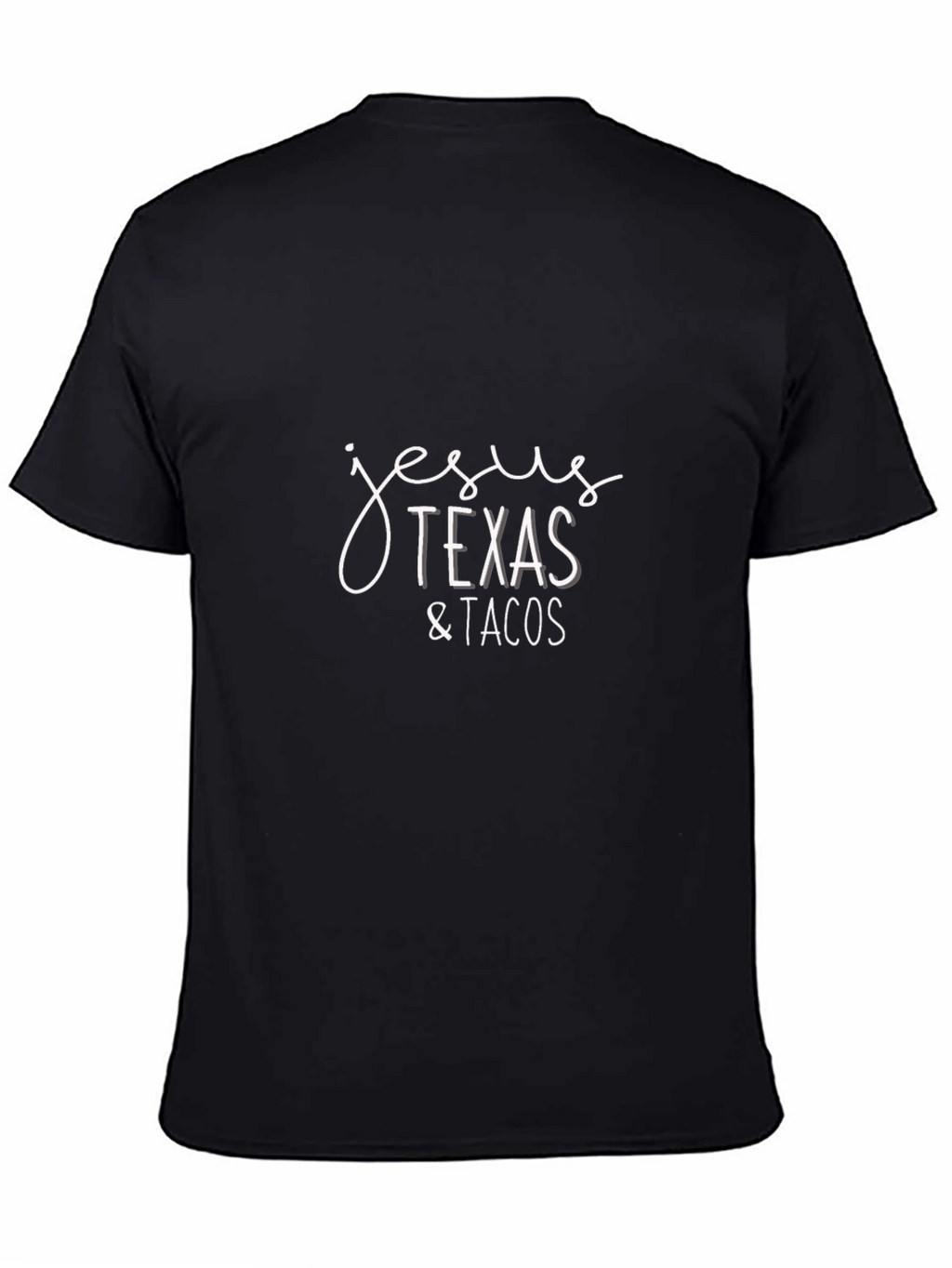 Jesus Texas and Tacos Black T-Shirt