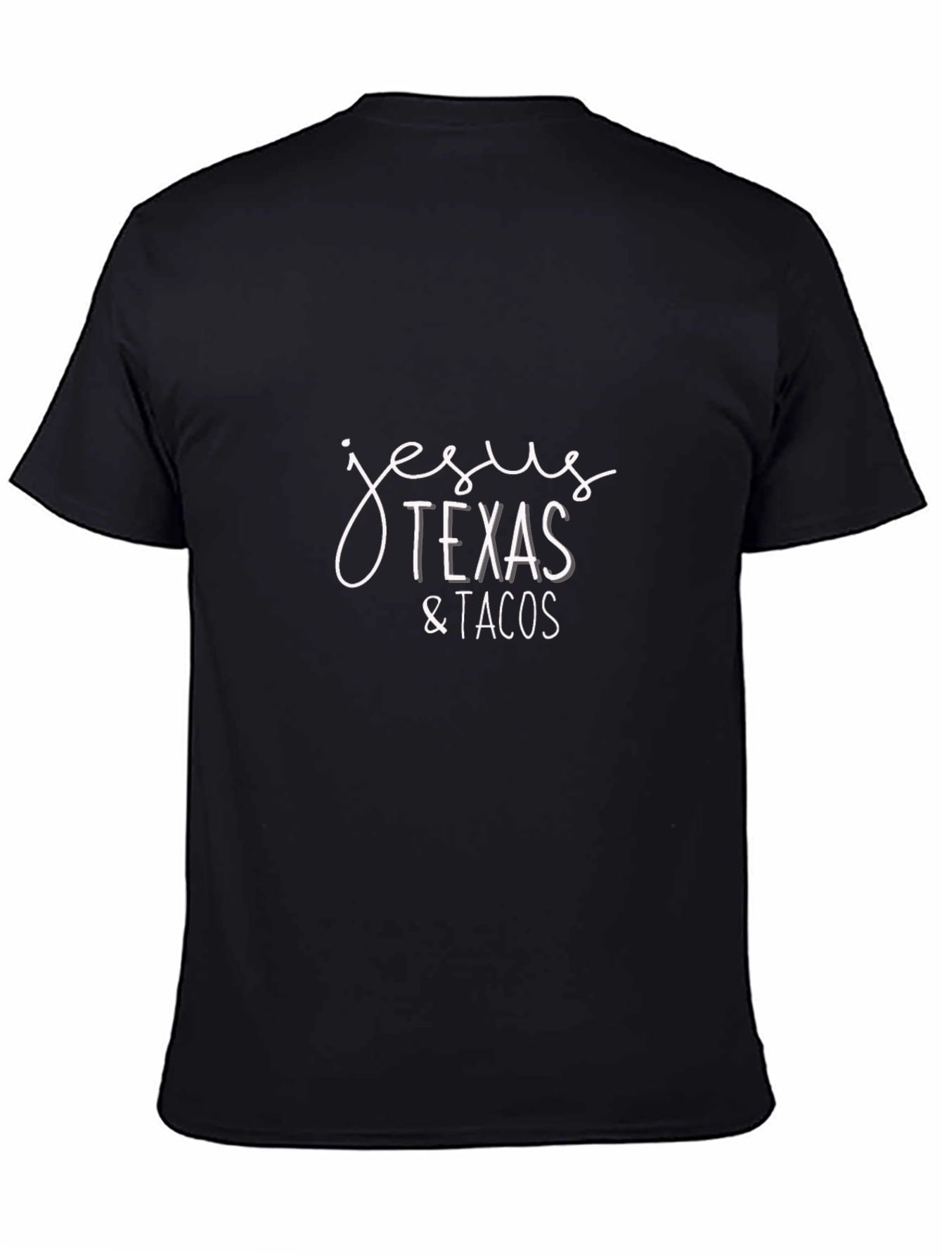 Jesus Texas and Tacos Black T-Shirt