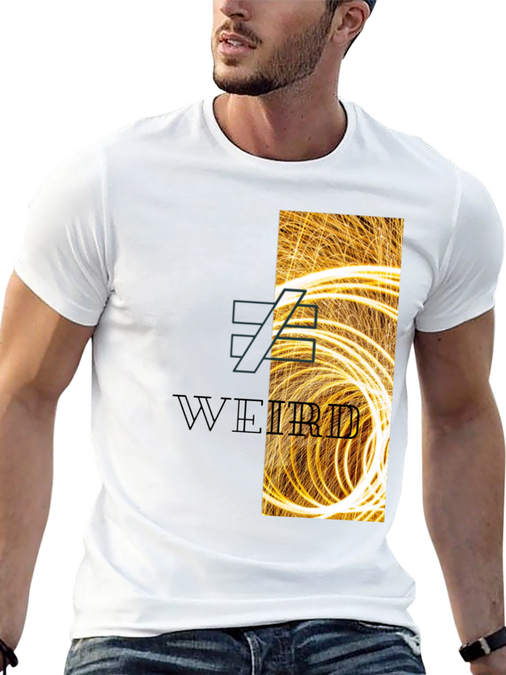 Weird Graphic Print T-Shirt