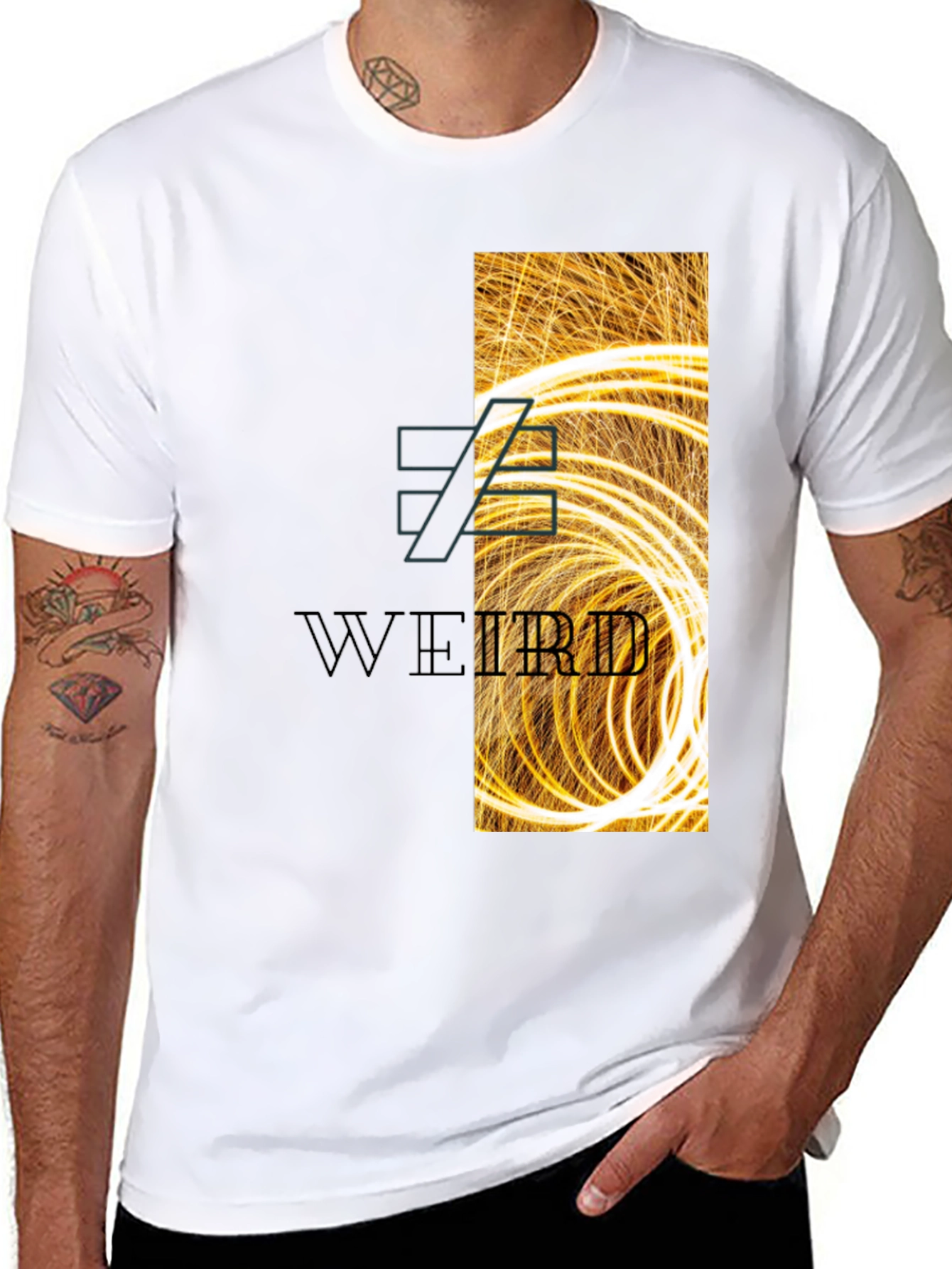 Weird Graphic Print T-Shirt