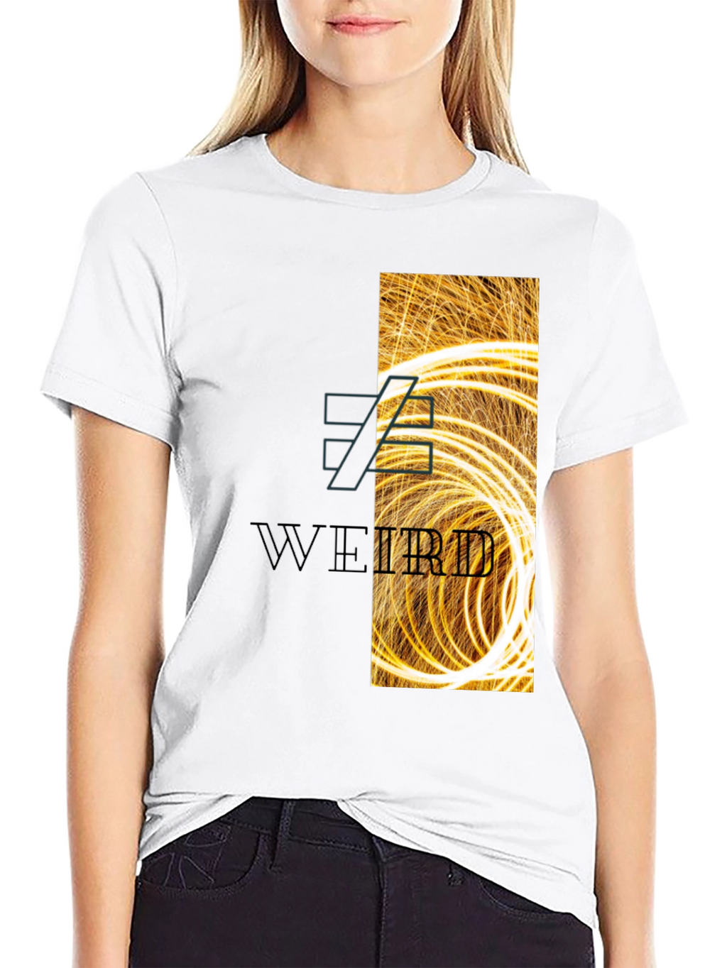 Weird Graphic Print T-Shirt