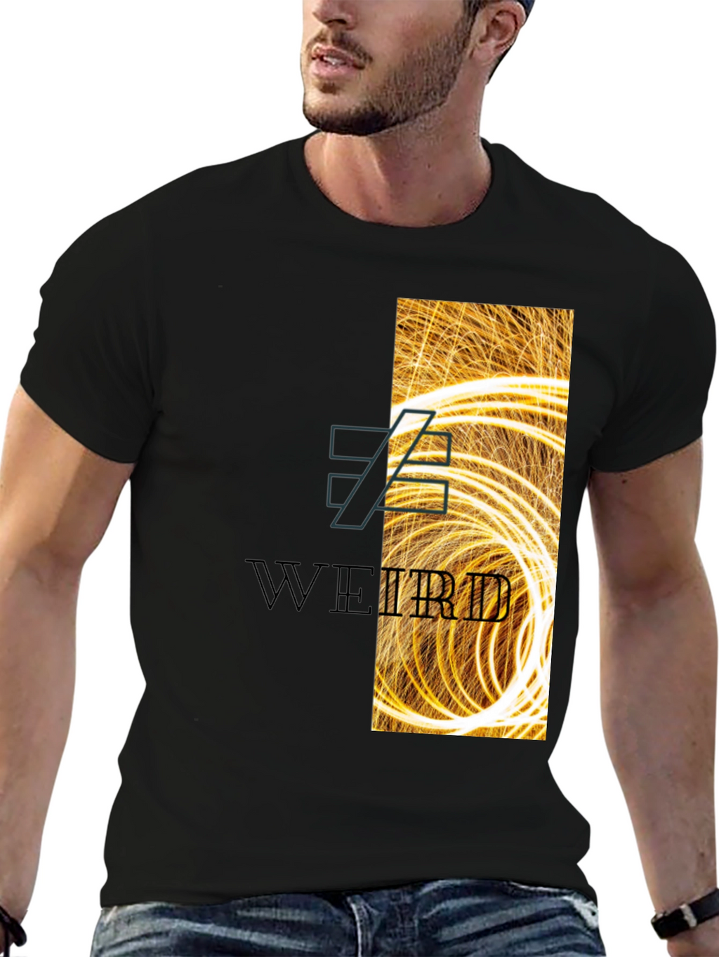 Weird Graphic Print T-Shirt
