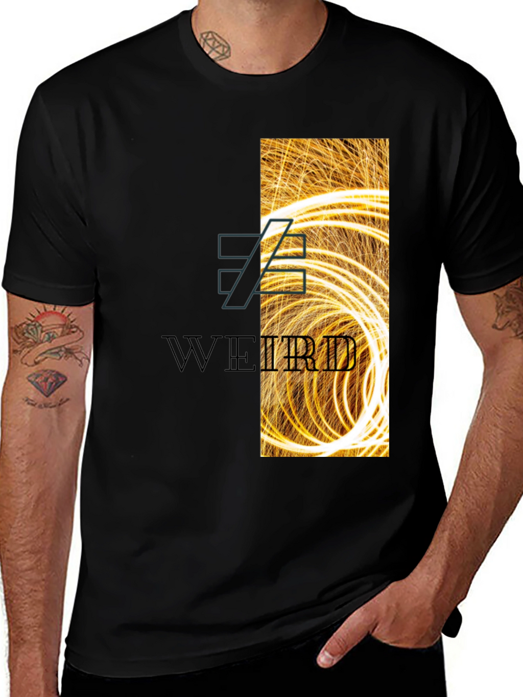 Weird Graphic Print T-Shirt