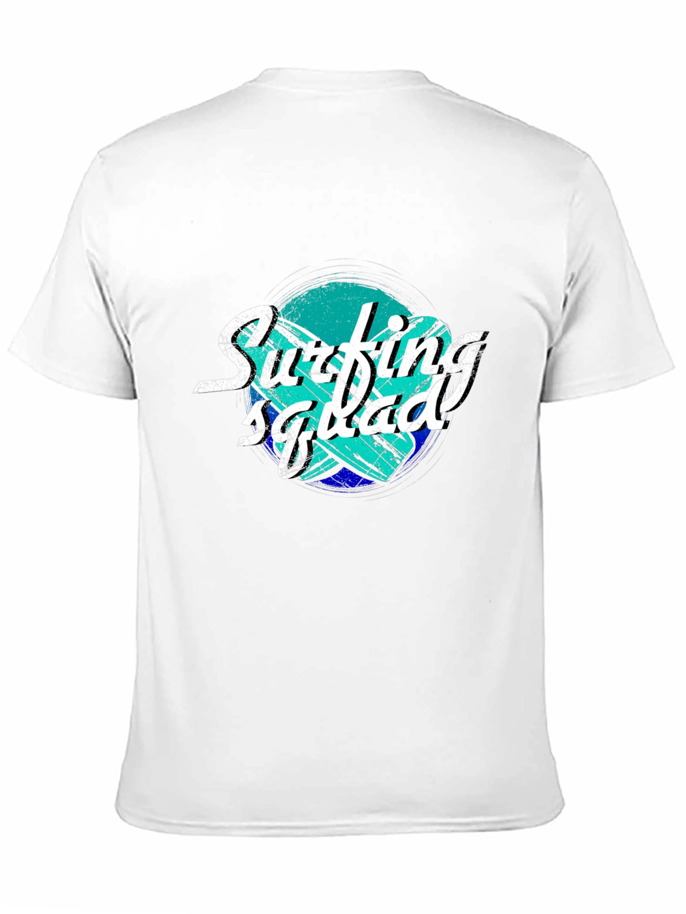 Surfing Squad Black T-Shirt - Surf Style Tee