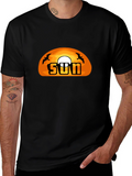 Sunset Graphic T-Shirt -  Cool Black Tee