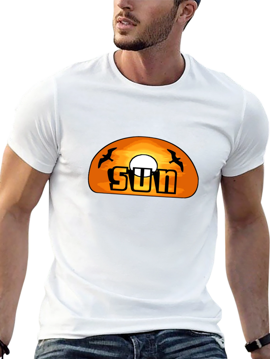 Sunset Graphic T-Shirt -  Cool Black Tee